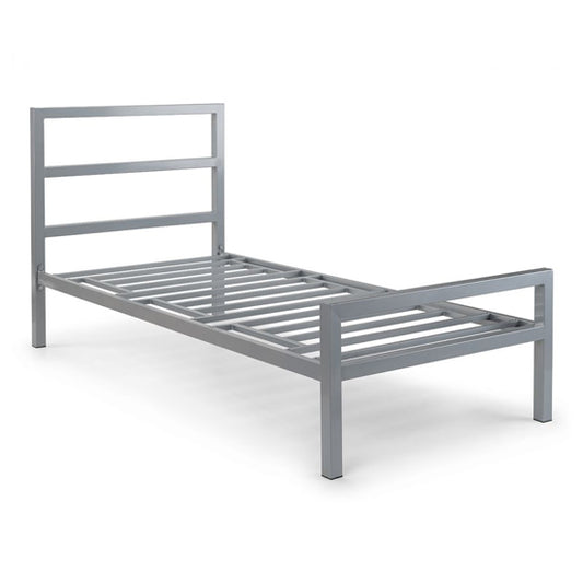 Soto Metal Single Bed In Silver