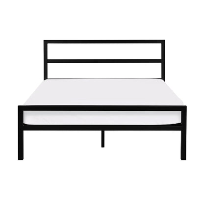 Soto Metal Double Bed In Satin Black