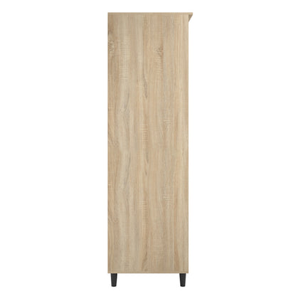 Stockholm Chevron Wooden Wardrobe With 2 Doors In Sonoma Oak