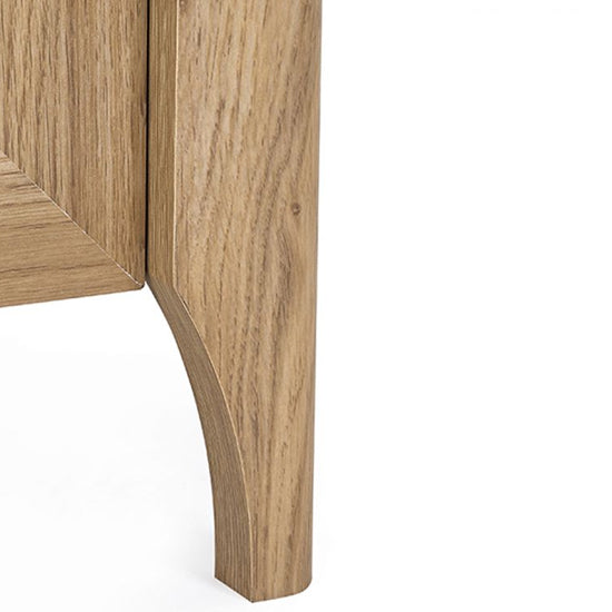 Sydney Wooden Bedside Cabinet With 2 Drawers In Oak