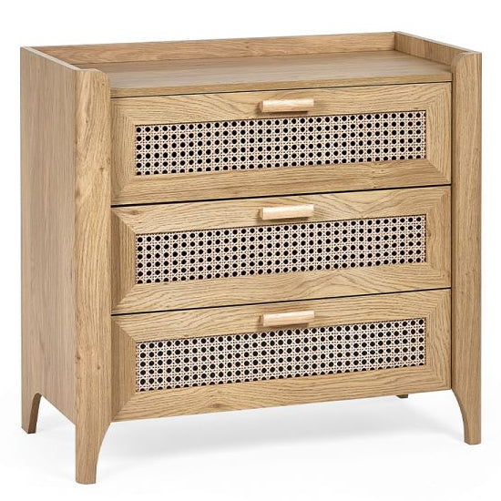 Sydney Wooden Chest Of 3 Drawers In Oak