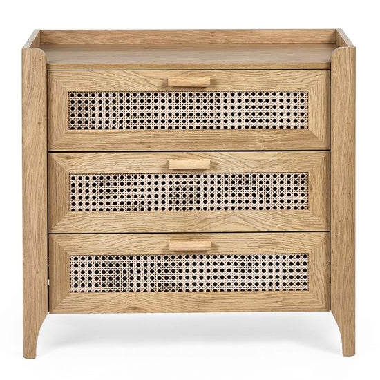 Sydney Wooden Chest Of 3 Drawers In Oak