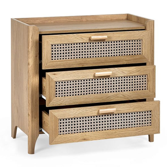Sydney Wooden Chest Of 3 Drawers In Oak