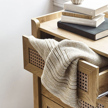 Sydney Wooden Chest Of 6 Drawers Wide In Oak