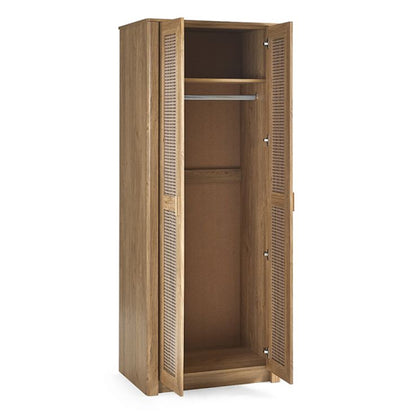Sydney Wooden Wardrobe With 2 Doors In Oak