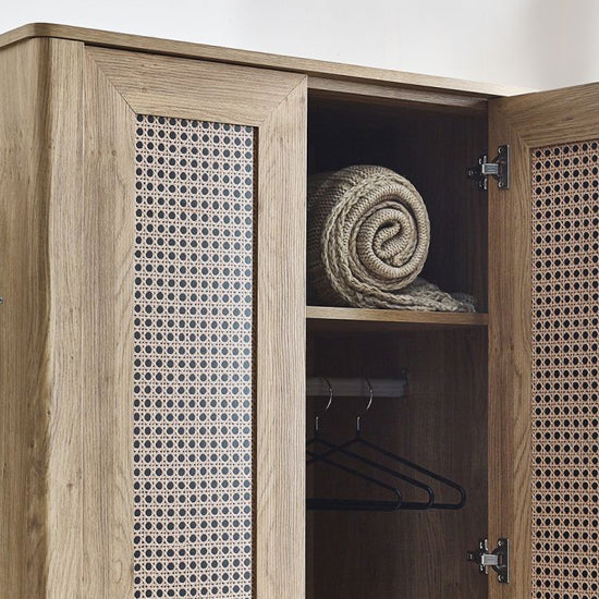 Sydney Wooden Wardrobe With 2 Doors In Oak