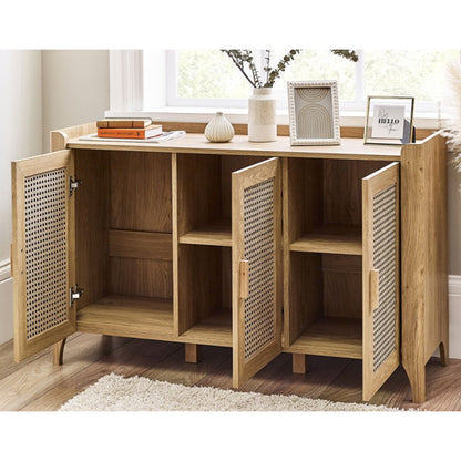 Sydney Wooden Sideboard With 3 Doors In Oak