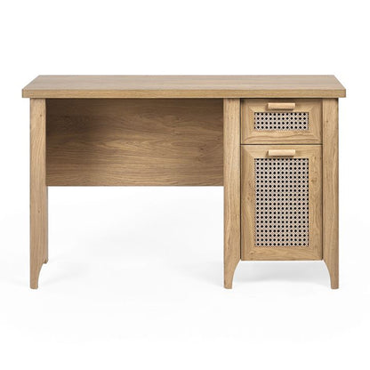 Sydney Wooden Laptop Desk With 1 Door 1 Drawer In Oak
