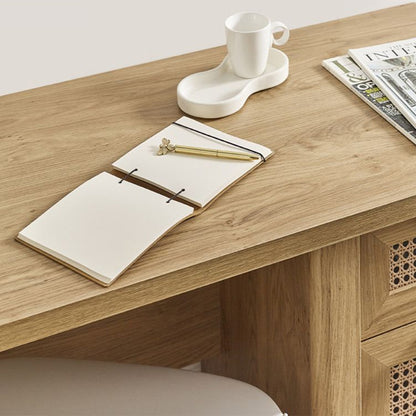 Sydney Wooden Laptop Desk With 1 Door 1 Drawer In Oak