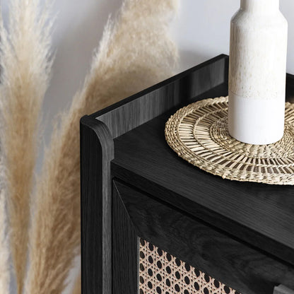 Sydney Wooden Chest Of 3 Drawers In Black Ash