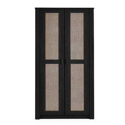 Sydney Wooden Wardrobe With 2 Doors In Black Ash