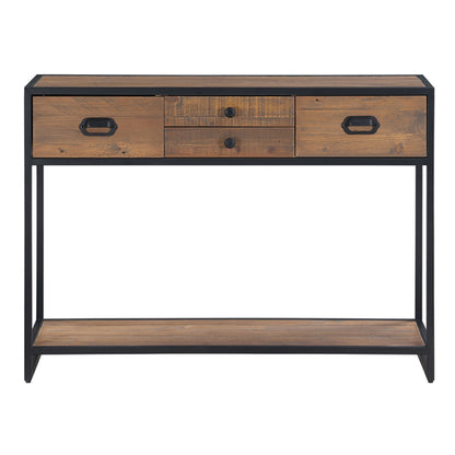 Ooki Wooden Large Console Table With 4 Drawers In Oak