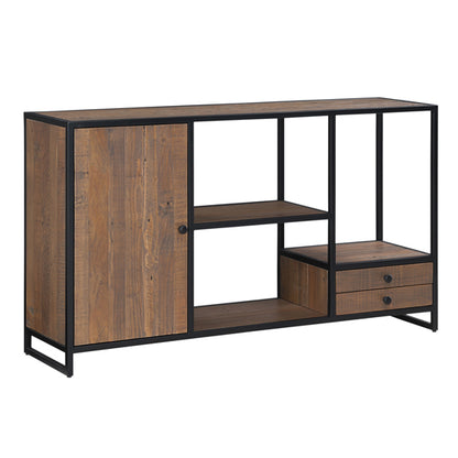 Ooki Wooden Open Sideboard With 1 Door And 2 Drawers In Oak