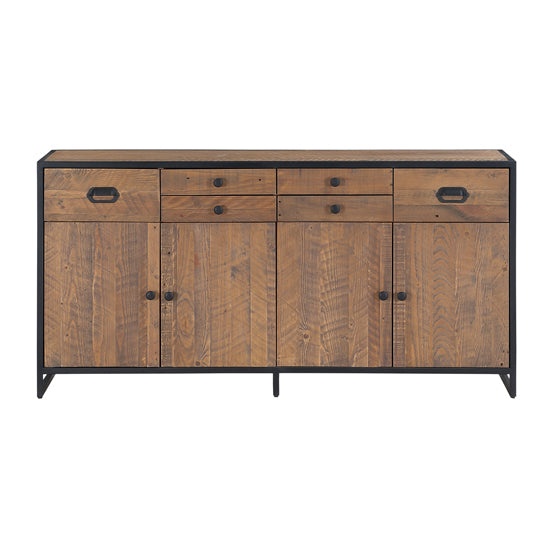 Ooki Wooden Large Sideboard With 4 Doors And 6 Drawers In Oak