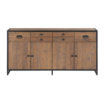 Ooki Wooden Large Sideboard With 4 Doors And 6 Drawers In Oak