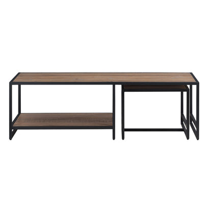 Ooki Wooden Coffee Table With Removeable Side Table In Oak