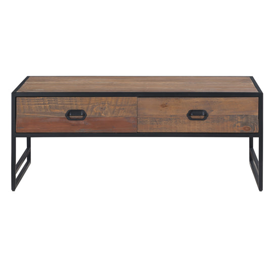 Ooki Wooden Coffee Table With 4 Drawers In Oak