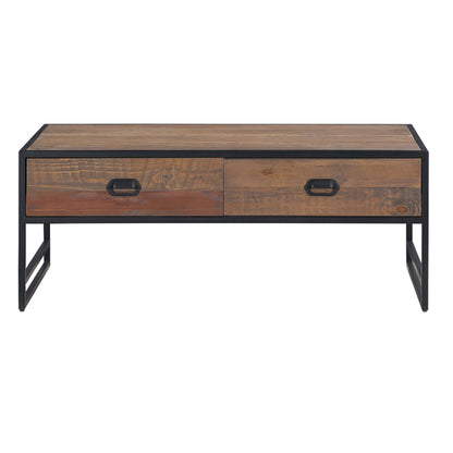 Ooki Wooden Coffee Table With 4 Drawers In Oak