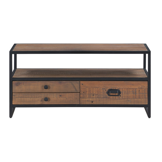 Ooki Wooden TV Stand With 3 Drawers In Oak