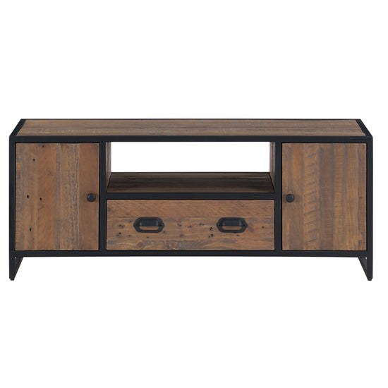 Ooki Wooden TV Stand With 2 Doors And 1 Drawer In Oak