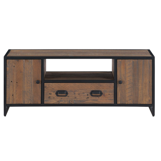 Ooki Wooden TV Stand With 2 Doors And 1 Drawer In Oak