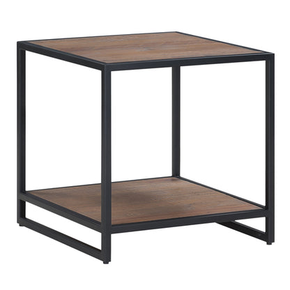 Ooki Wooden Open Lamp Table With Undershelf In Oak