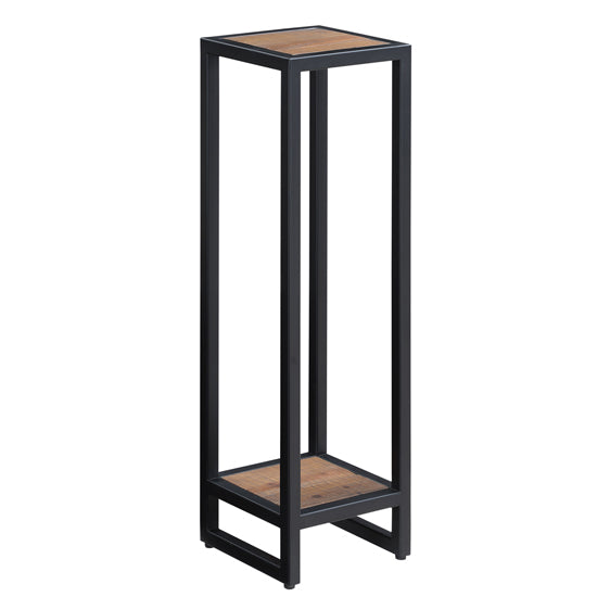 Ooki Wooden Tall Lamp Table In Oak