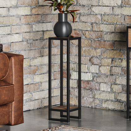 Ooki Wooden Tall Lamp Table In Oak