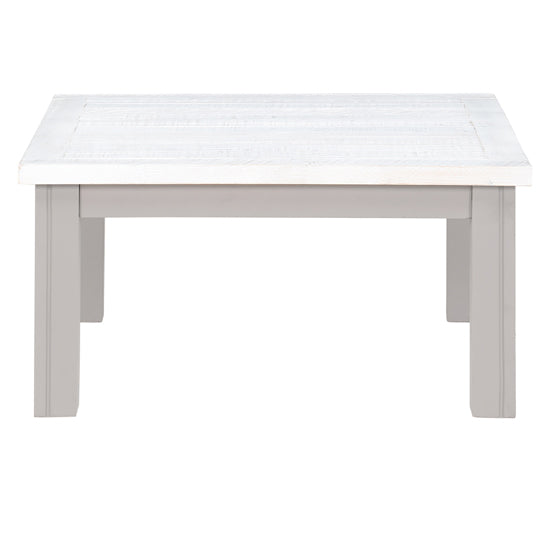 GreyStone Wooden Square Coffee Table In Grey