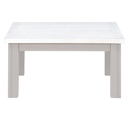 GreyStone Wooden Square Coffee Table In Grey
