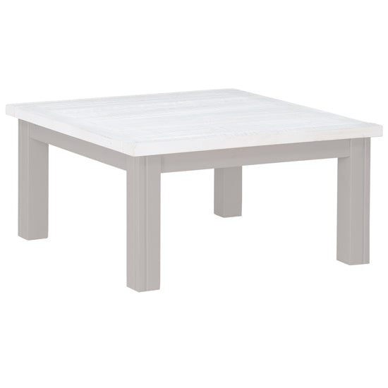 GreyStone Wooden Square Coffee Table In Grey