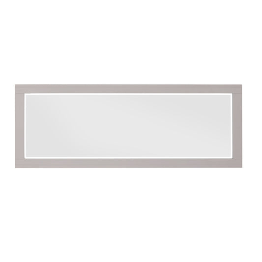 GreyStone Extra Long Wall Mirror In Grey Wooden Frame