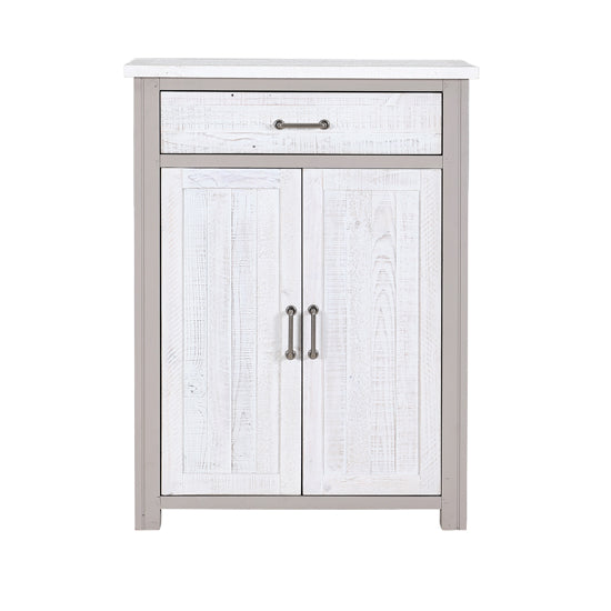 GreyStone Wooden Shoe Storage Cabinet With Drawer In Grey