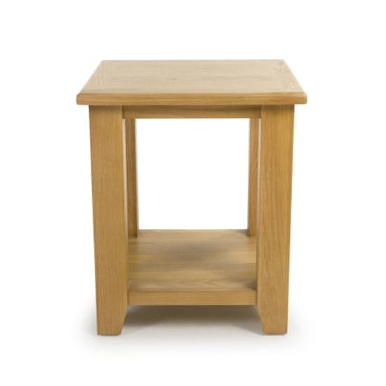 Madrid Wooden End Table In Oak