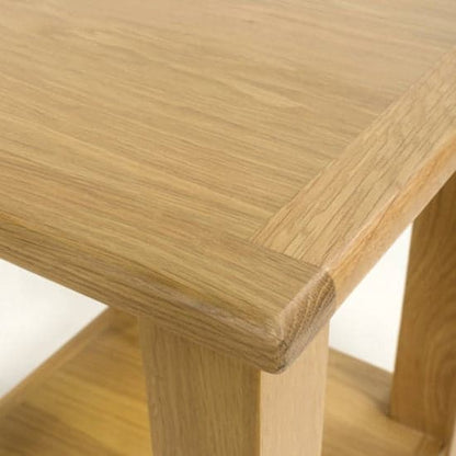 Madrid Wooden End Table In Oak