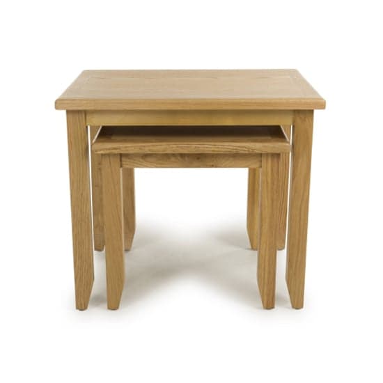 Madrid Wooden Nest Of 2 Tables In Oak