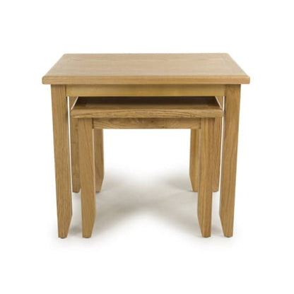 Madrid Wooden Nest Of 2 Tables In Oak
