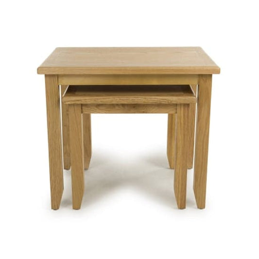 Madrid Wooden Nest Of 2 Tables In Oak