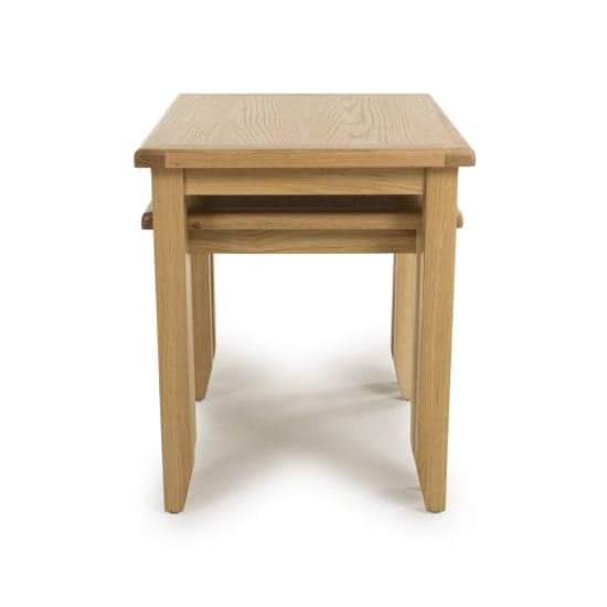 Madrid Wooden Nest Of 2 Tables In Oak