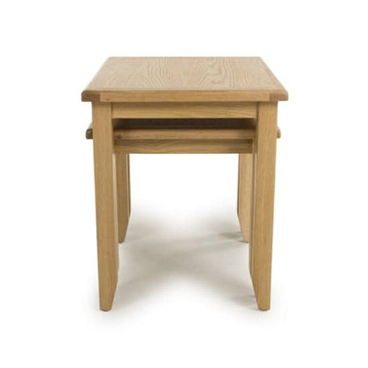 Madrid Wooden Nest Of 2 Tables In Oak