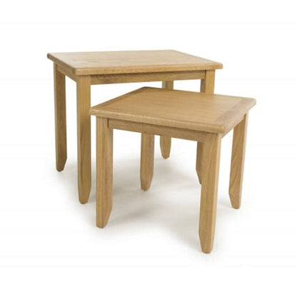 Madrid Wooden Nest Of 2 Tables In Oak