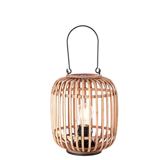 Mathias Table Lamp In Natural Bamboo Open Framework