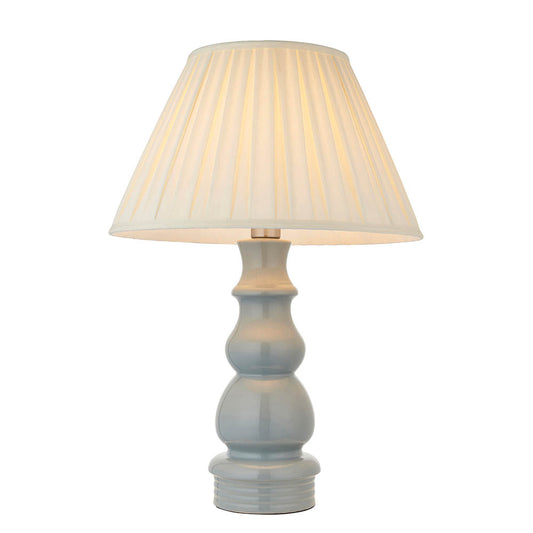 Provence 18 Inch Cream Tapered Shade Table Lamp With Carla Ceramic Base