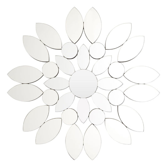 Blossom Blossom Wall Bedroom Mirror In Silver