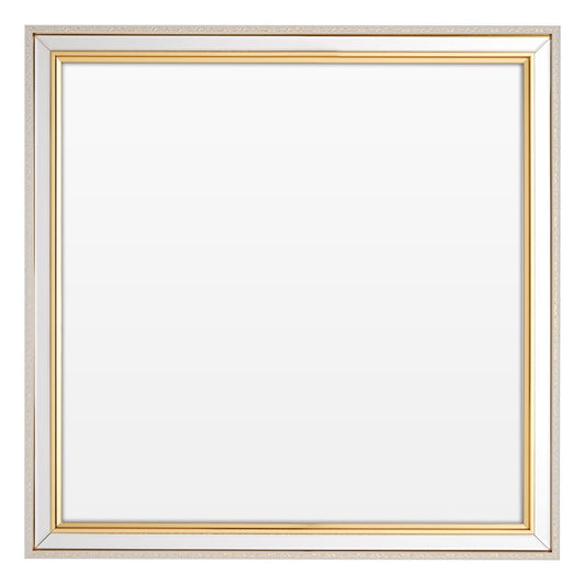 Wikera Square Elegant Wall Bedroom Mirror In Gold Frame