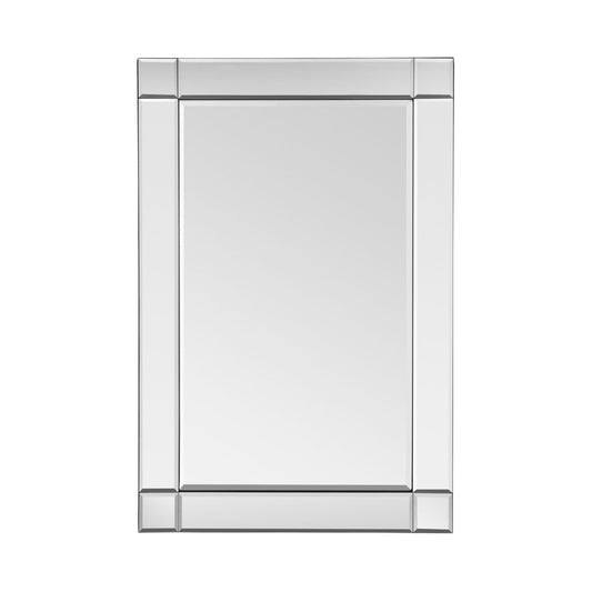 Hangs Wall Bedroom Mirror In Silver Bevelled Edge