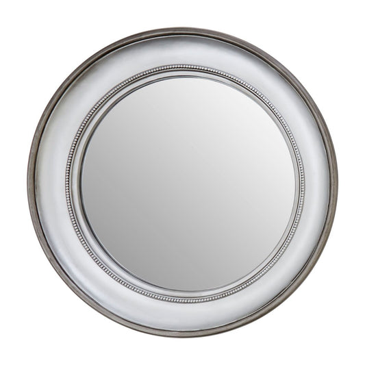 Mevtok Round Wall Bedroom Mirror In Silver
