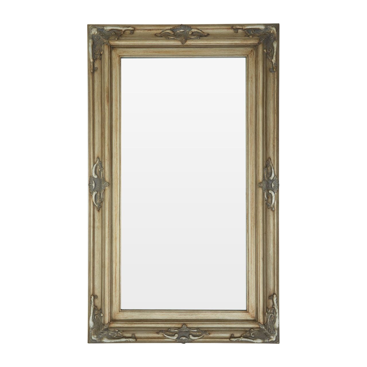 Sevan Wall Bedroom Mirror In Antique Gold Frame