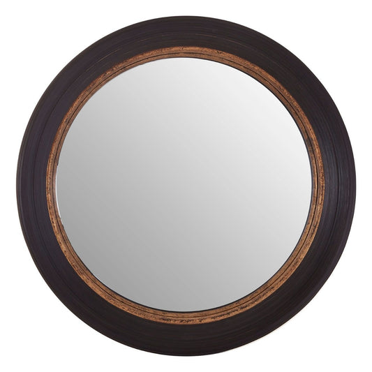 Gwen Convex Surface Wall Bedroom Mirror In Black