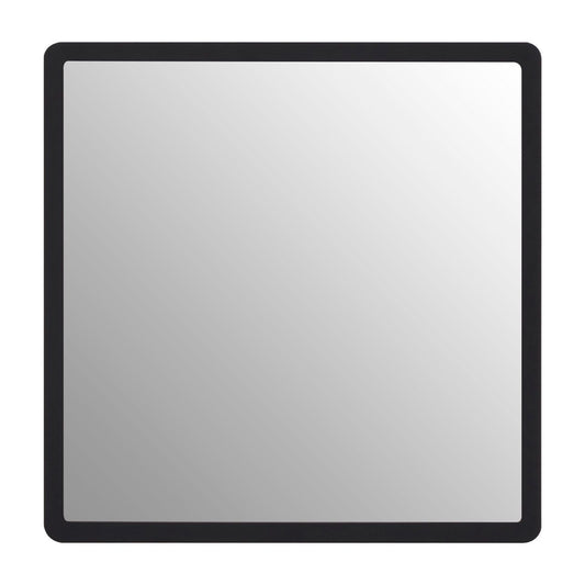 Seino Medium Wall Bedroom Mirror With Gold Edge In Black